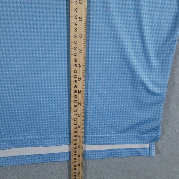 Peter Millar Polo Shirt Mens L Blue Summer Comfort Castle Pines Country Club - Picture 8 of 8